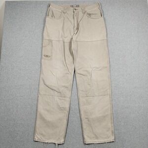 Arborwear Double Knee Pants 34x34 (Actual 34x33) Beige Distressed Workwear